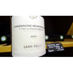 CHASSAGNE MONTRACHET 1ER CRU LA GRANDE MONTAGNE  DOMAINE LAMY PILLOT BLANC 2007