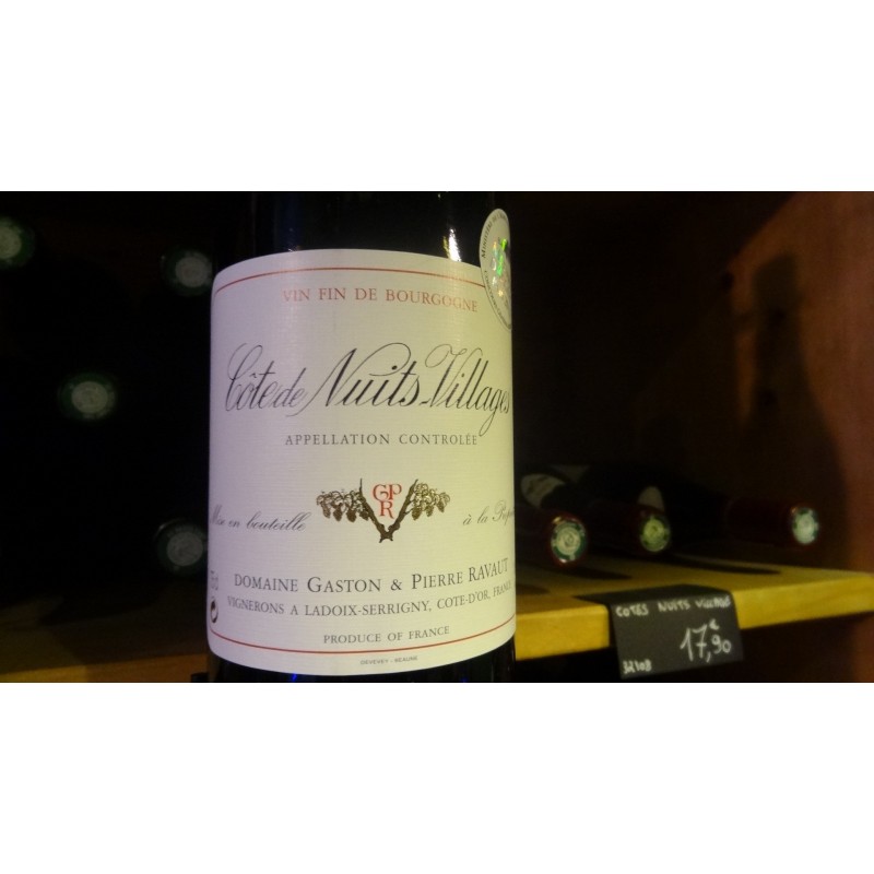 COTE DE NUITS VILLAGES DOMAINE RAVAUT ROUGE 2009 COTE DE NUITS VILLAGES DOMAINE RAVAUT ROUGE 2009