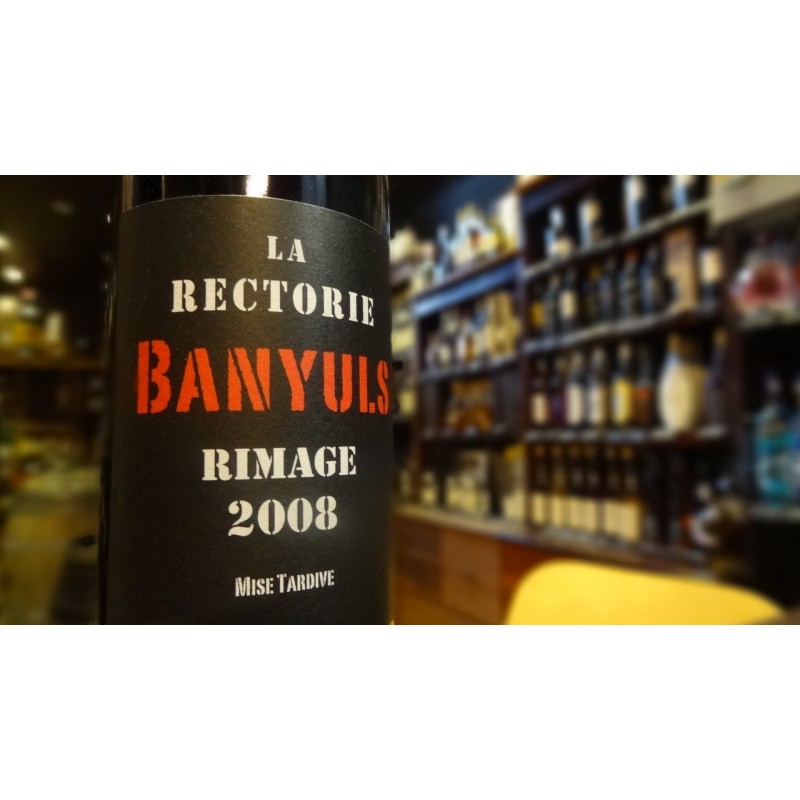 BANYULS RIMAGE MISE TARDIVE LA RECTORIE ROUGE 2008 