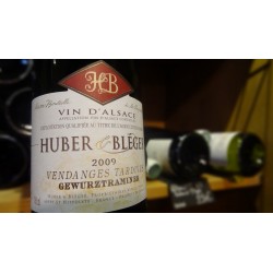 GEWURZTRAMINER VENDANGES TARDIVES DOMAINE HUBER ET BLEGER BLANC 2009