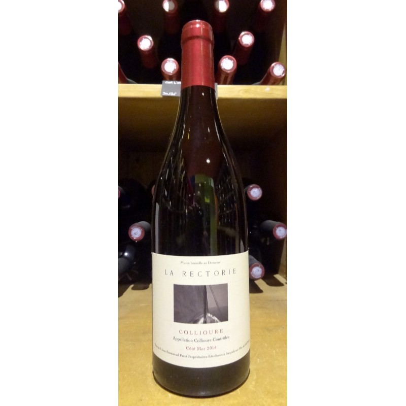 COLLIOURE COTE MER DOMAINE DE LA RECTORIE ROUGE 2014