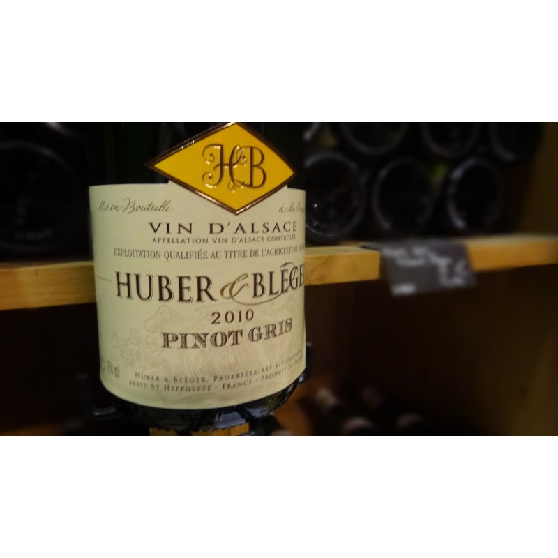 PINOT GRIS HUBER ET BLEGER BLANC 2010